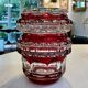 Double Red Crystal Vase – Val Saint Lambert