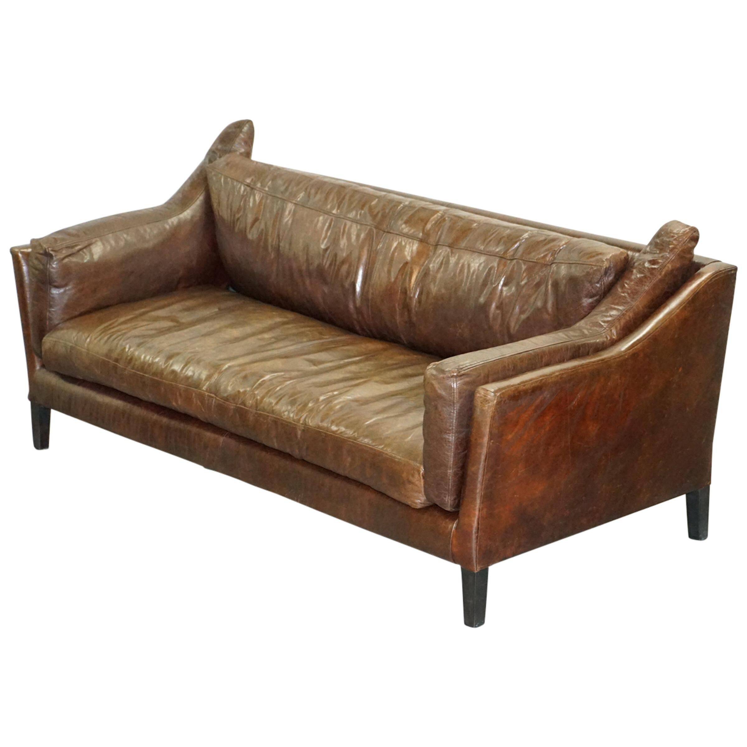 Contemporary leather sofa