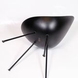 Set Of Four Dining Chairs Model 3110 Made In Black By Arne Jacobsen For Fritz Hansen From 2016s