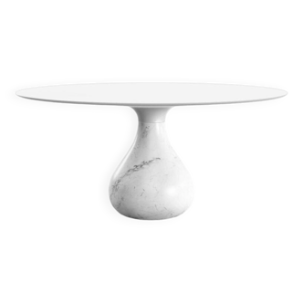 Roche bobois aqua round dining table - matt carrara
