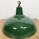 Industrial British Green Enamel Factory Pendant Lamp, 1960s