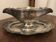 Silver metal sauceboat