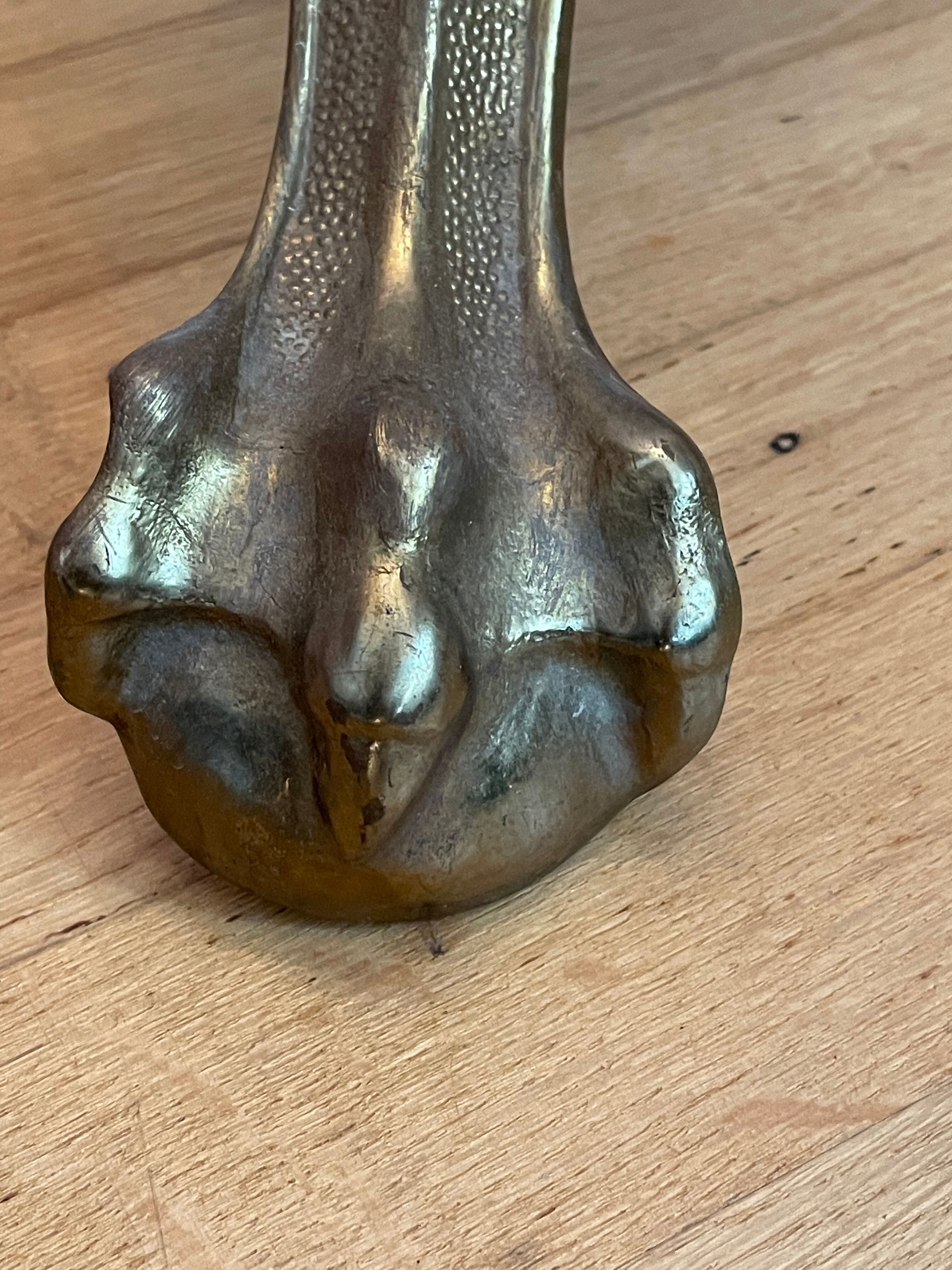 Vintage floor lamp in black and gold metal with lampshades