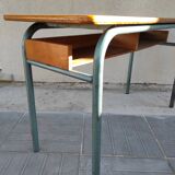 Hitler style 1960 double school desk with locker