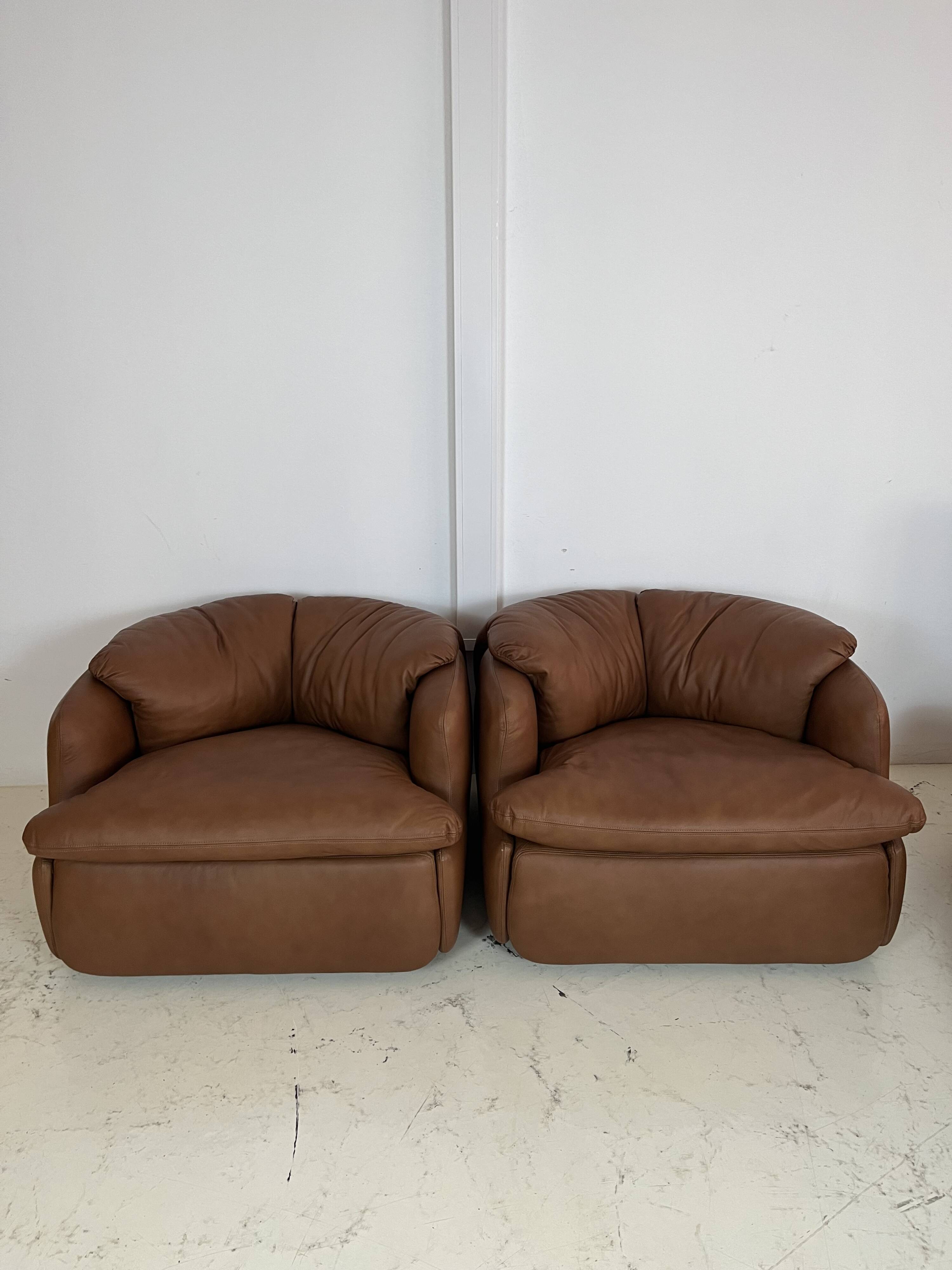 Confidential Lounge Chairs and Sofa by Alberto Rosselli, Set of 3