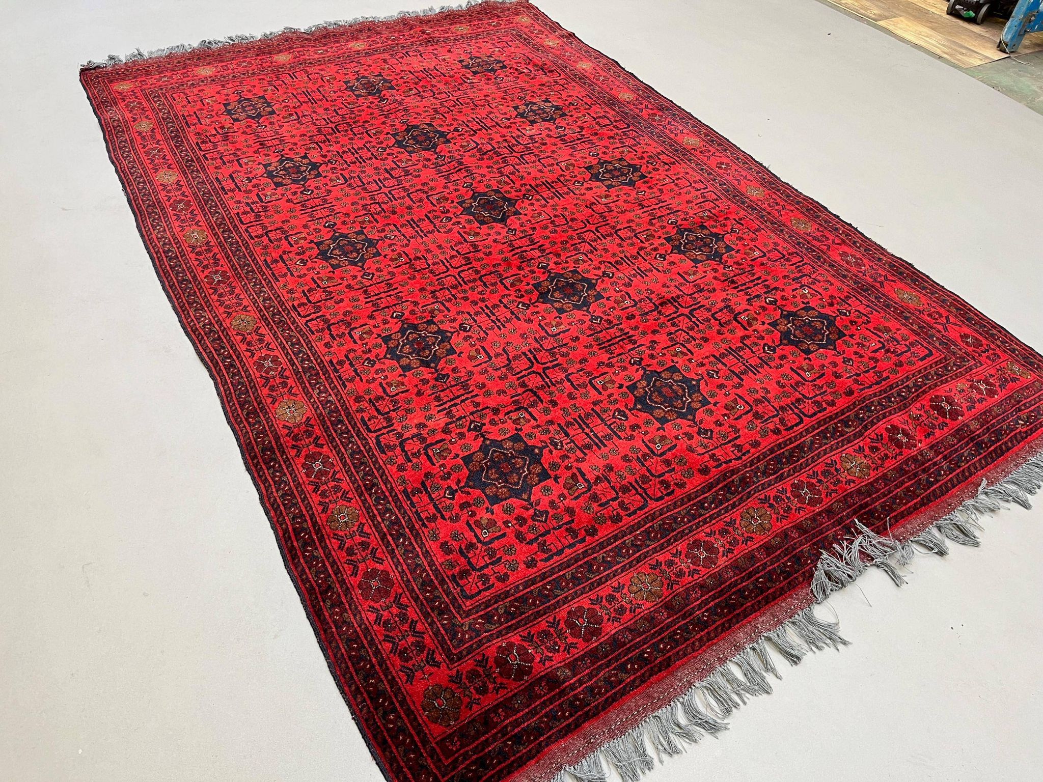 Afghan Khal Mohammadi Rug 300x195 cm, Vintage Turkoman Ersari Rug