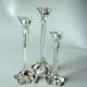 3 lead crystal glass candle holder by Nachtmann as a set - Vintage