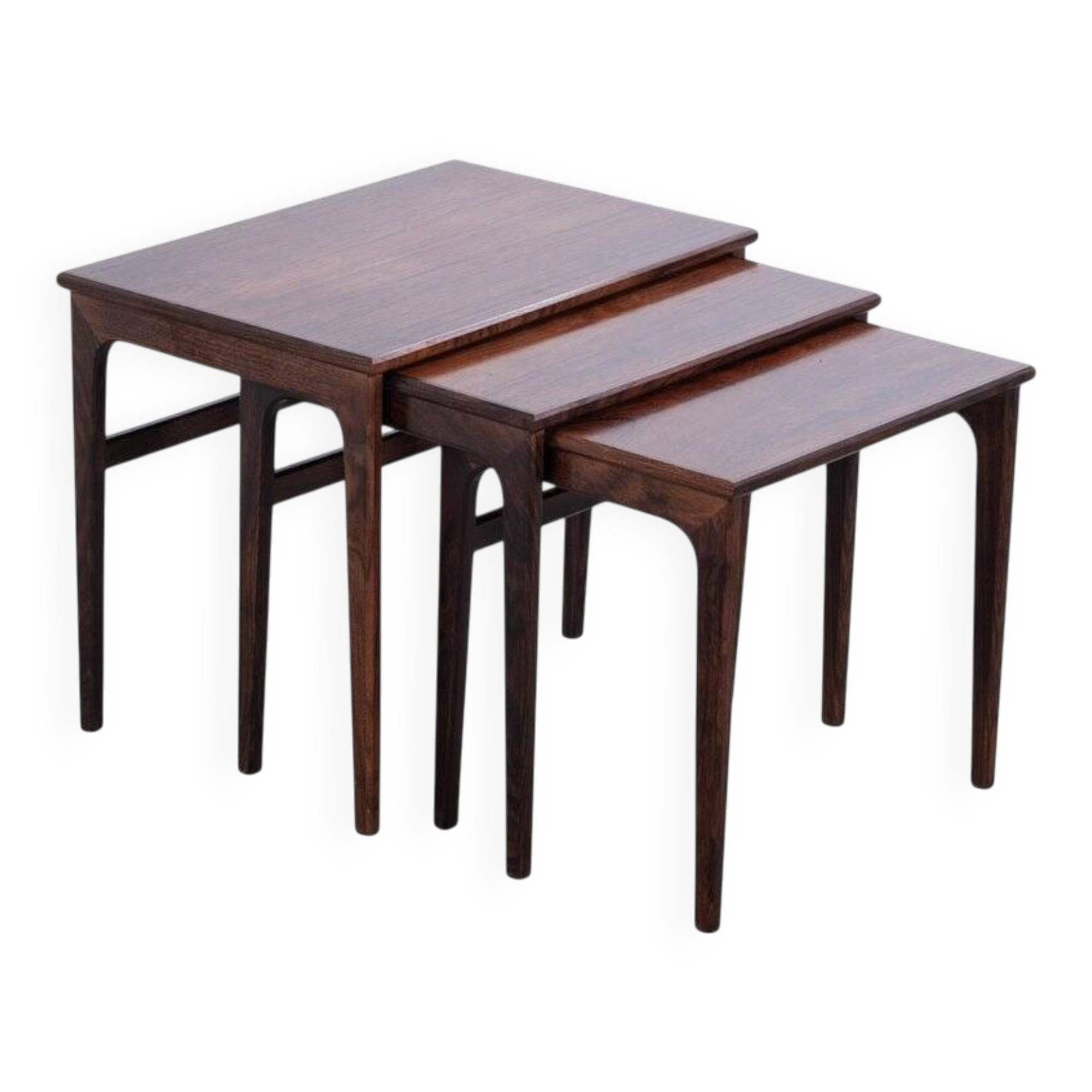 Mid-Century Danish Rosewood Nesting Tables from Brdr. Furbo, 1960s