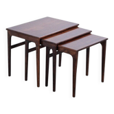 Mid-Century Danish Rosewood Nesting Tables from Brdr. Furbo, 1960s