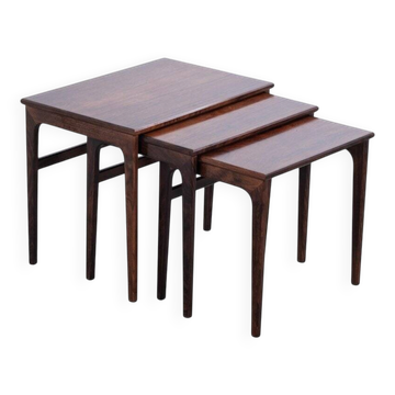 Mid-Century Danish Rosewood Nesting Tables from Brdr. Furbo, 1960s
