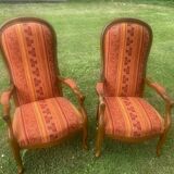 Pair of Voltaire armchairs