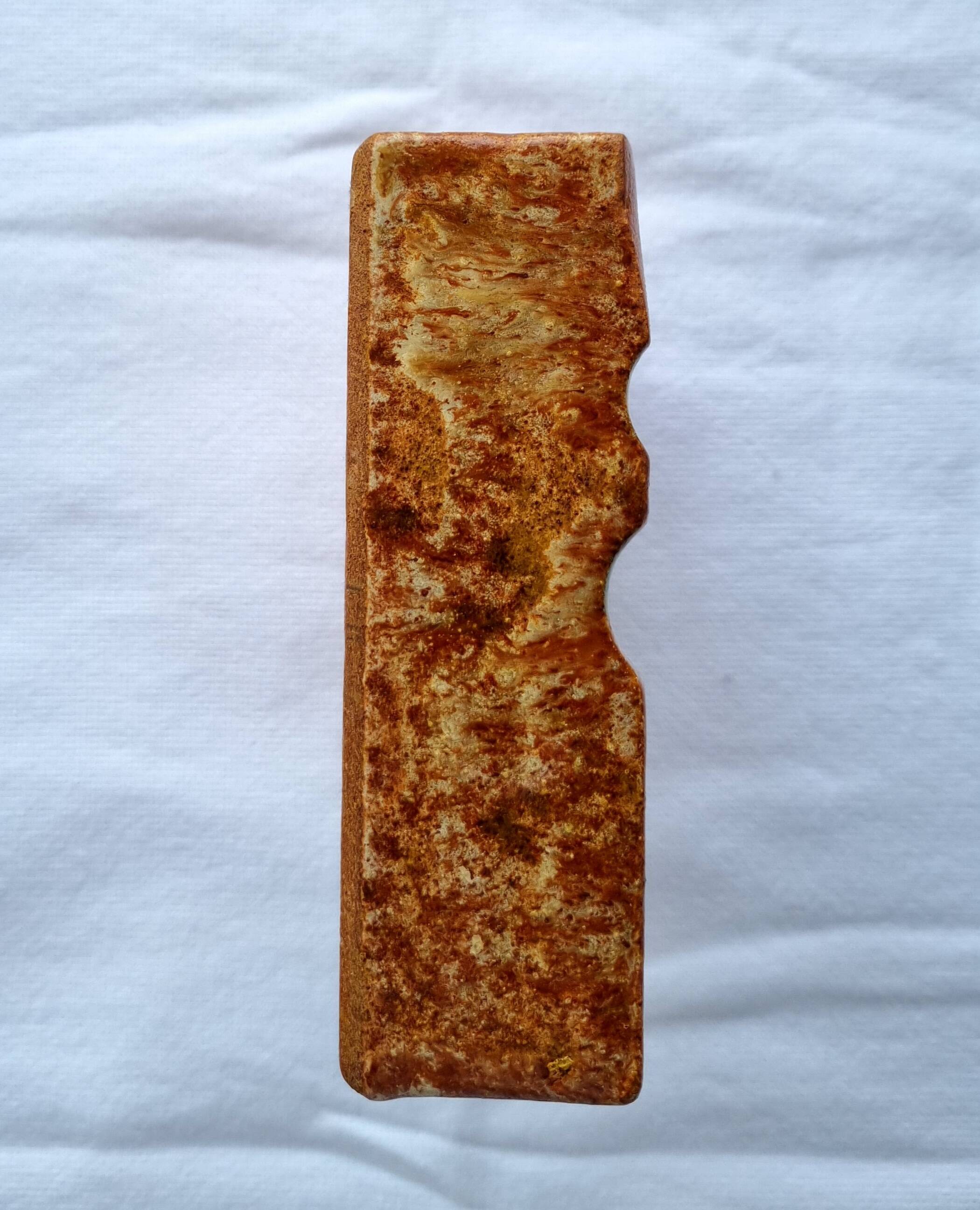 Enamelled stoneware pocket tray