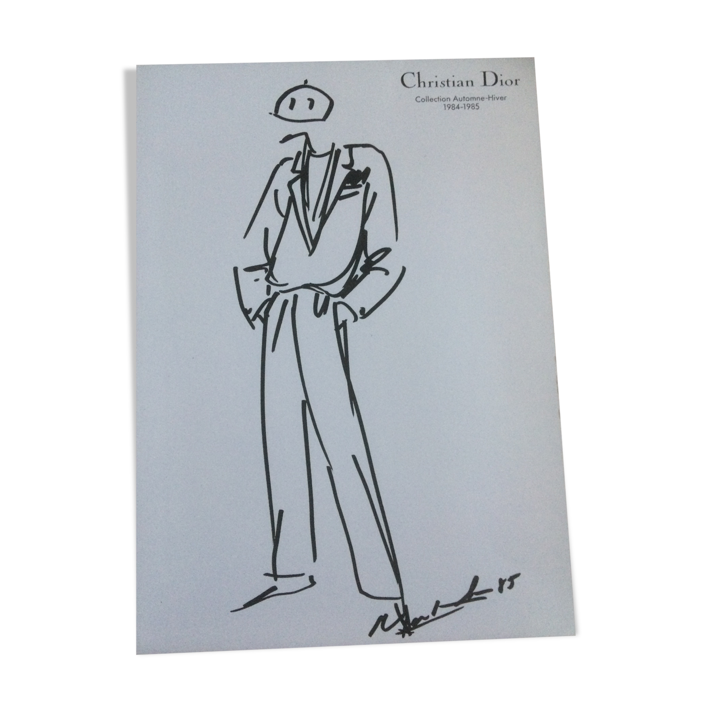Christian Dior: pretty fashion illustration, autumn collection - Winter 1984- 1985