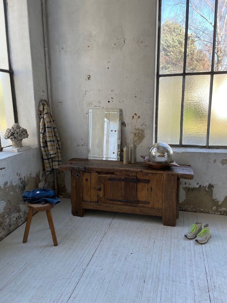 Established former brutalist console oak pine