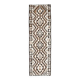 Vintage Turkish Oushak Handmade Wool Cotton White Runner Rug 100x334