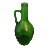 Cruche en verre verte type dame jeanne