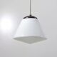 Modernist suspension 1930 opaline glass bakelite