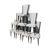 8 vintage chairs, from the 50s-60s