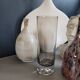 Vase rouleau en verre fumé