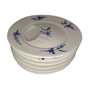 6 assiettes anglaises