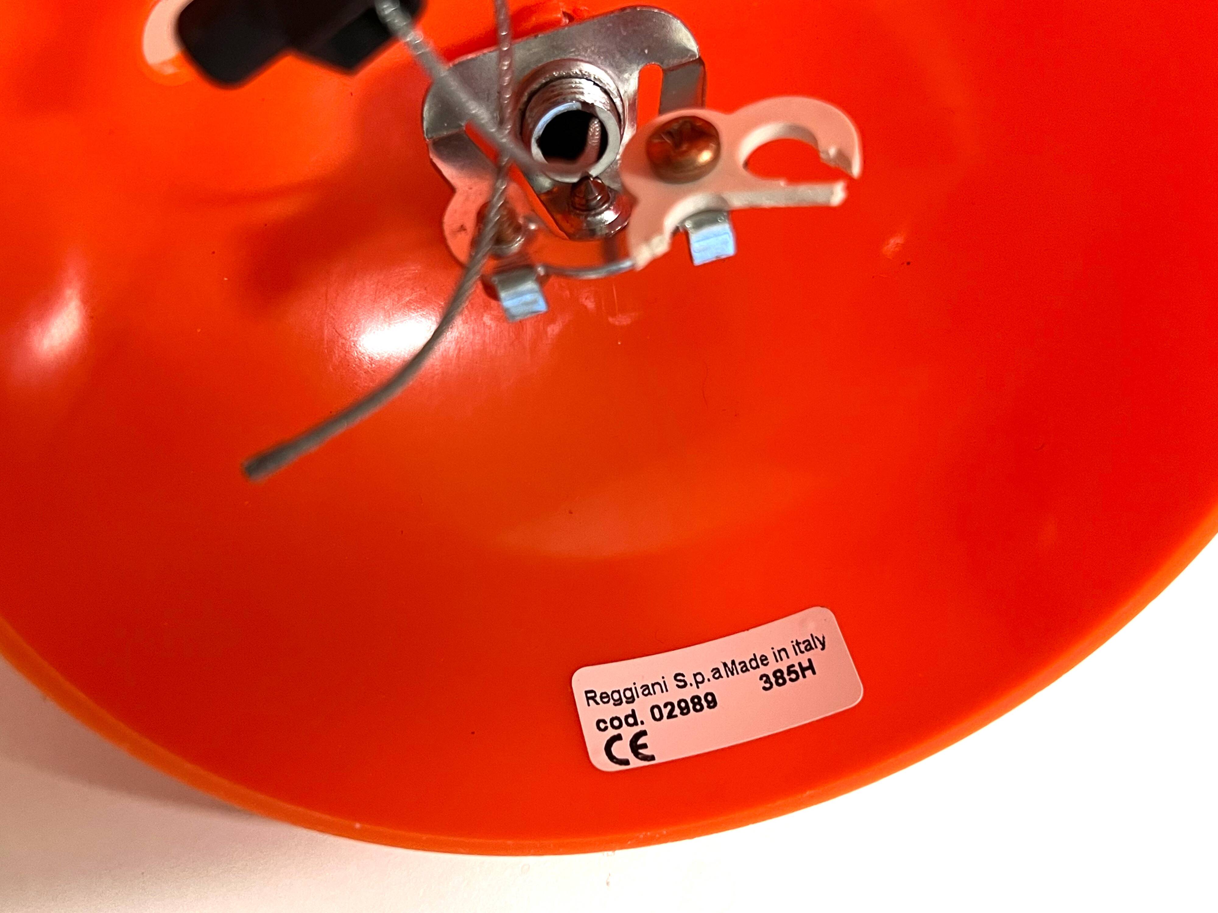 Pendant Lamp Orange Vintage Design - Lorosae- Reggiani - Alvaro Siza 90's