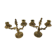Pair of candelabra bronze rocaille