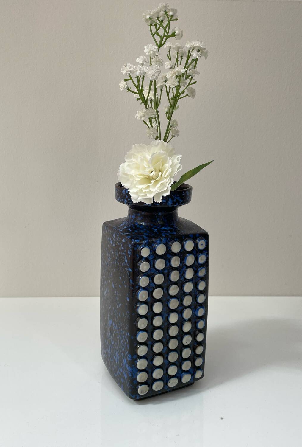 • Brutalist ceramic vase West Germany 1970s