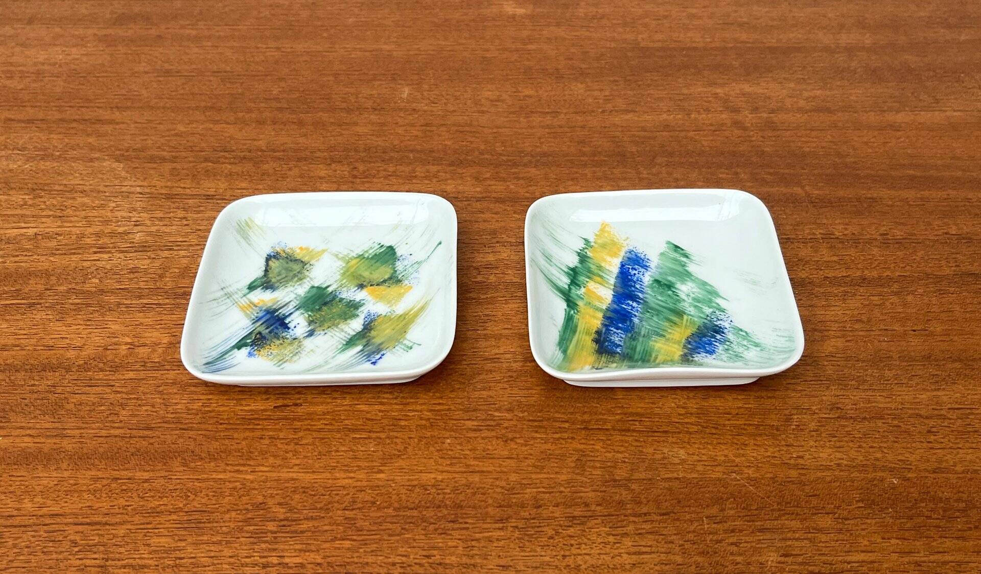 Vintage Danish ceramic wall plates from Bornholm, set of 2.