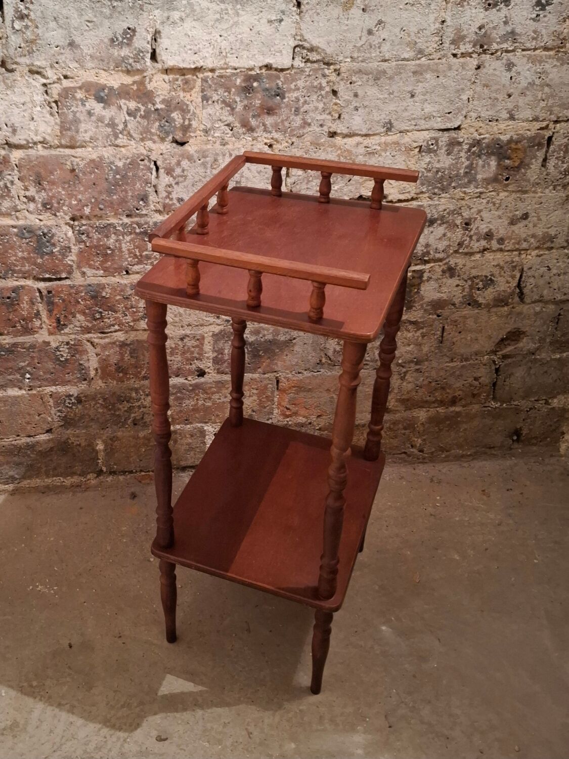 Small vintage wooden console