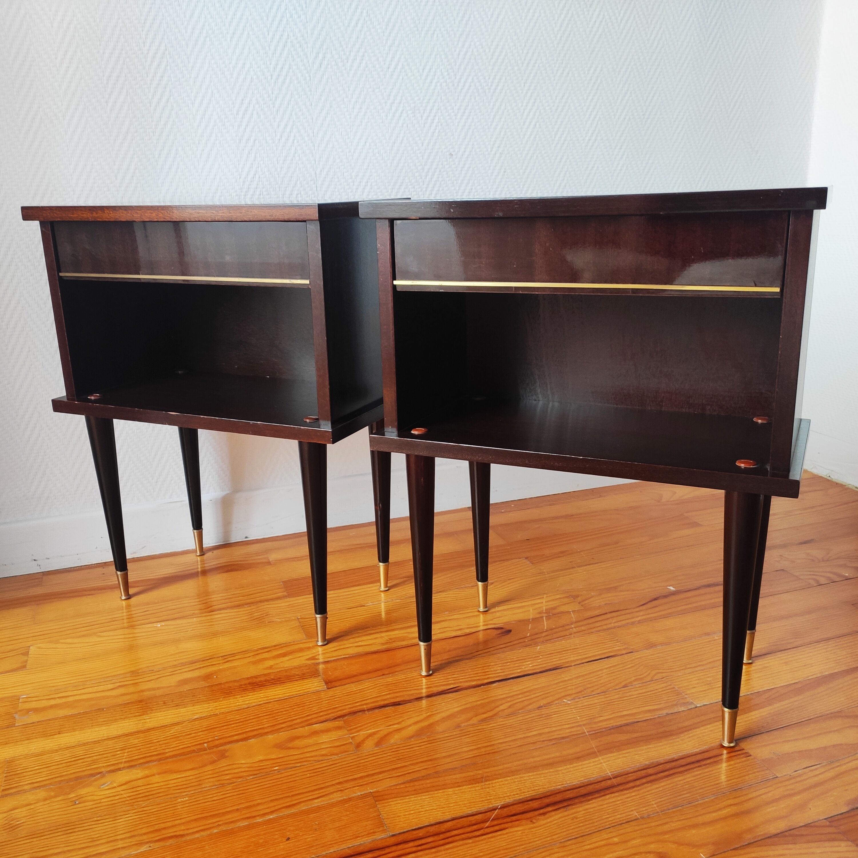 Pair of vintage bedside tables
