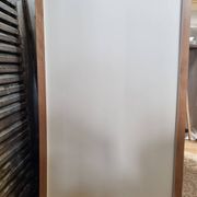 Commode blanche et bois