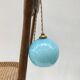 Lampe baladeuse art déco en verre de Clichy bleu