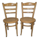 Suite de 2 chaises de bistrot en bois courbé Baumann