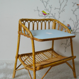 Rattan bedside table 50/60