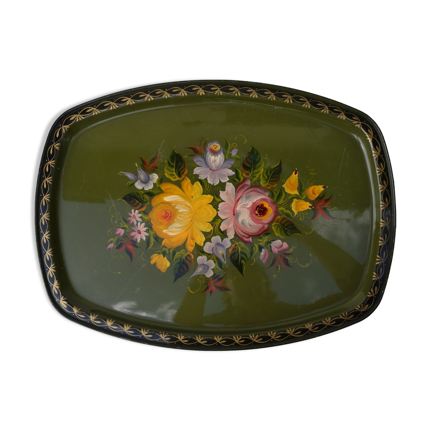 Vintage tray, Russian