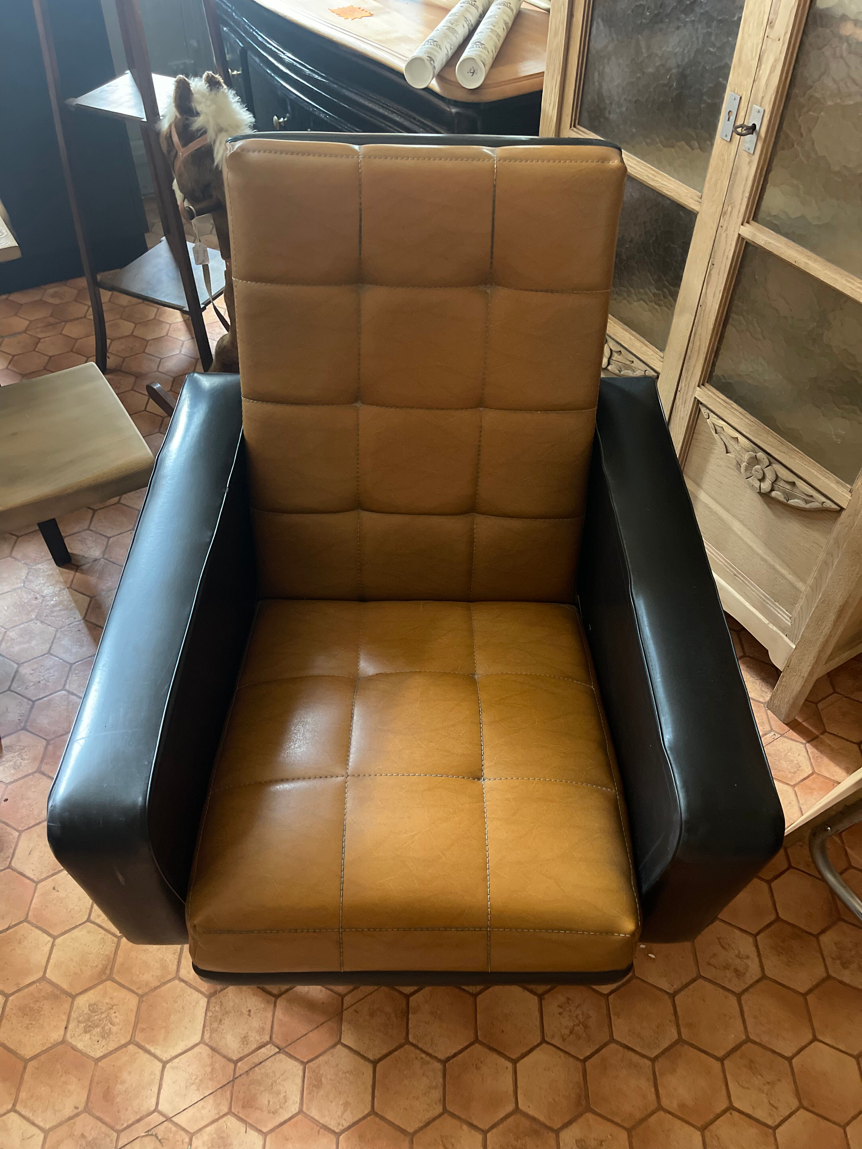 Sofa and two vintage armchairs