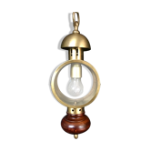 Lantern wood and brass