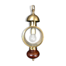 Lantern wood and brass