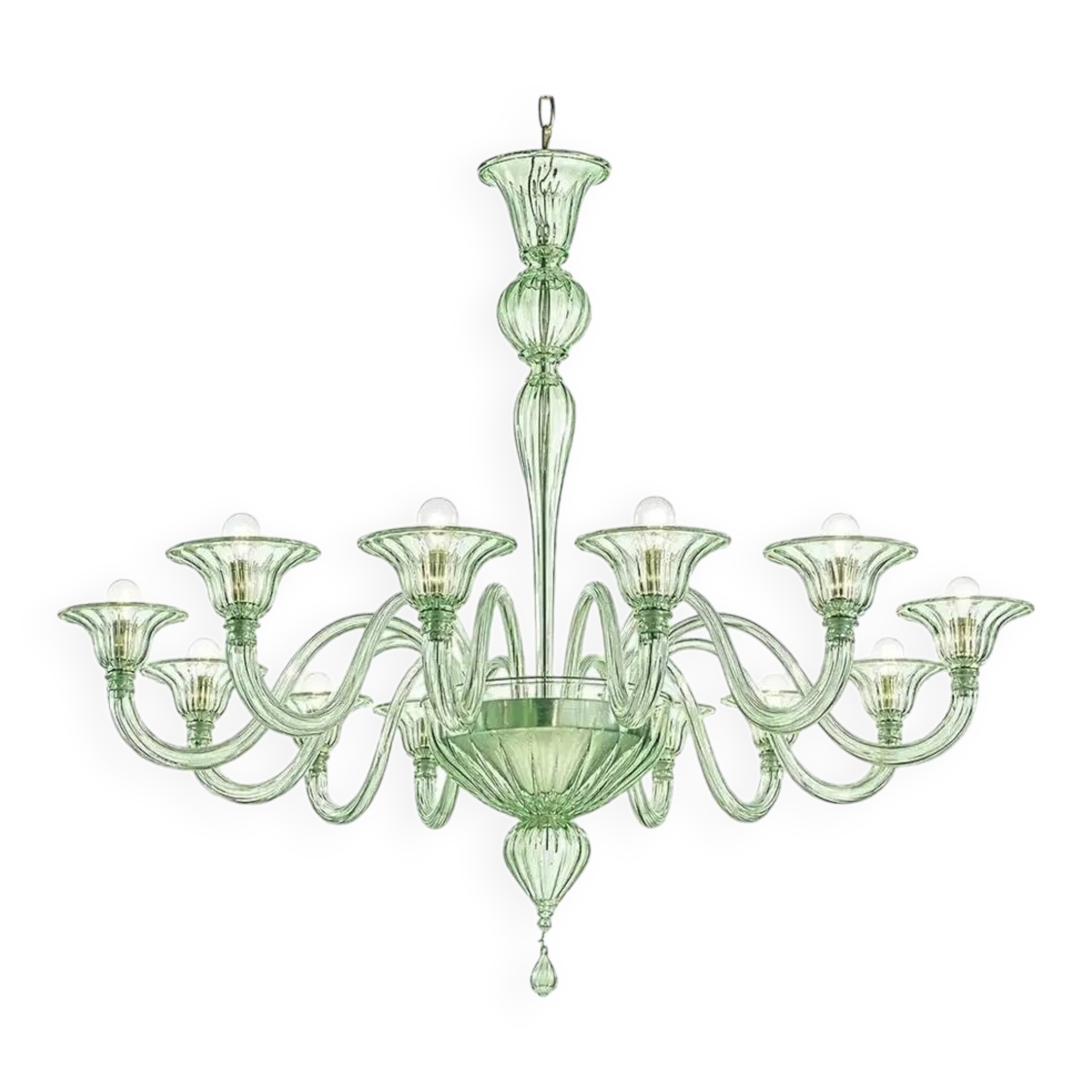 Modern Rigadin Murano Glass Chandelier by Simoeng