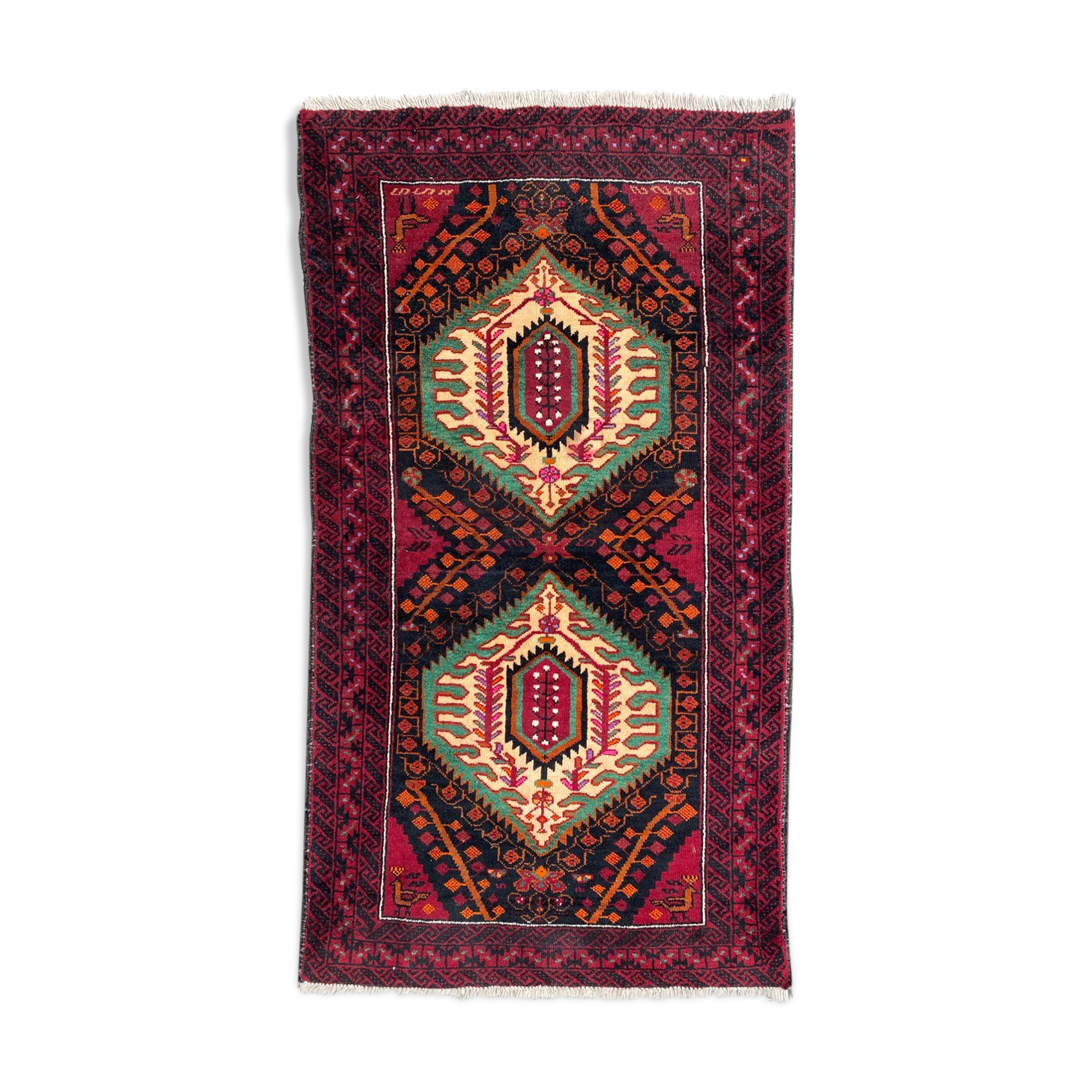 Vintage carpet belutch turkmen 106x188 cm