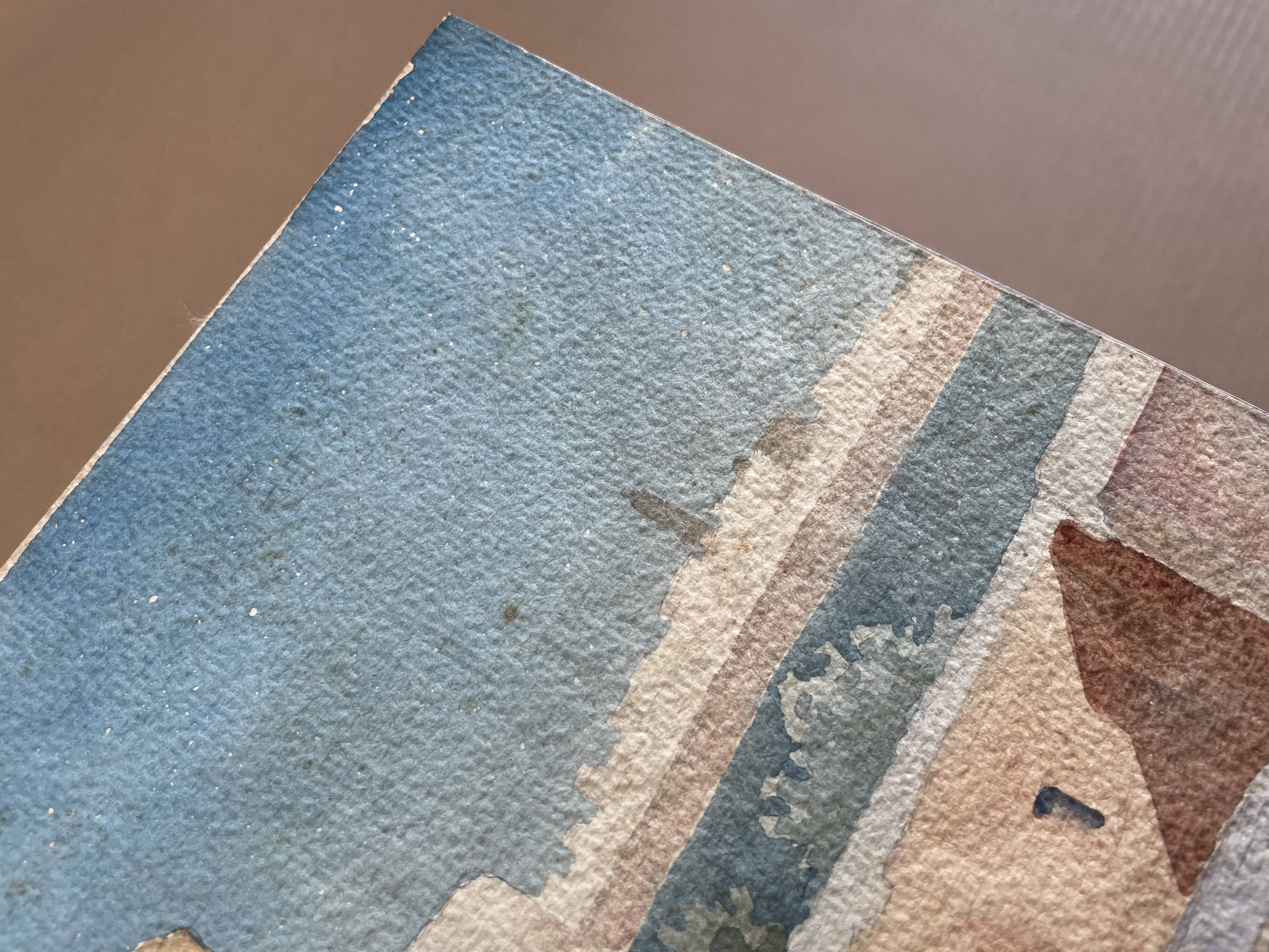 Watercolor dated 1925 / Rabat, Morocco