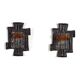 Pair of Swedish Brutalist Sconces by Tom Ahlström and Hans Ehrich, 1970s