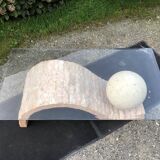 80s design coffee table. made of Mactan travertine stones from Magnussen ponte.