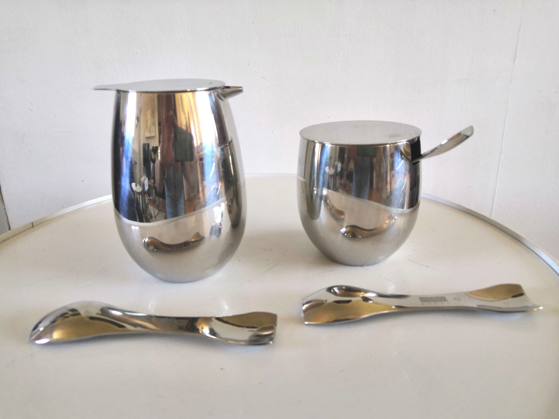 Bodum, 2 jars by Carsten Jorgensen and 3 spoons