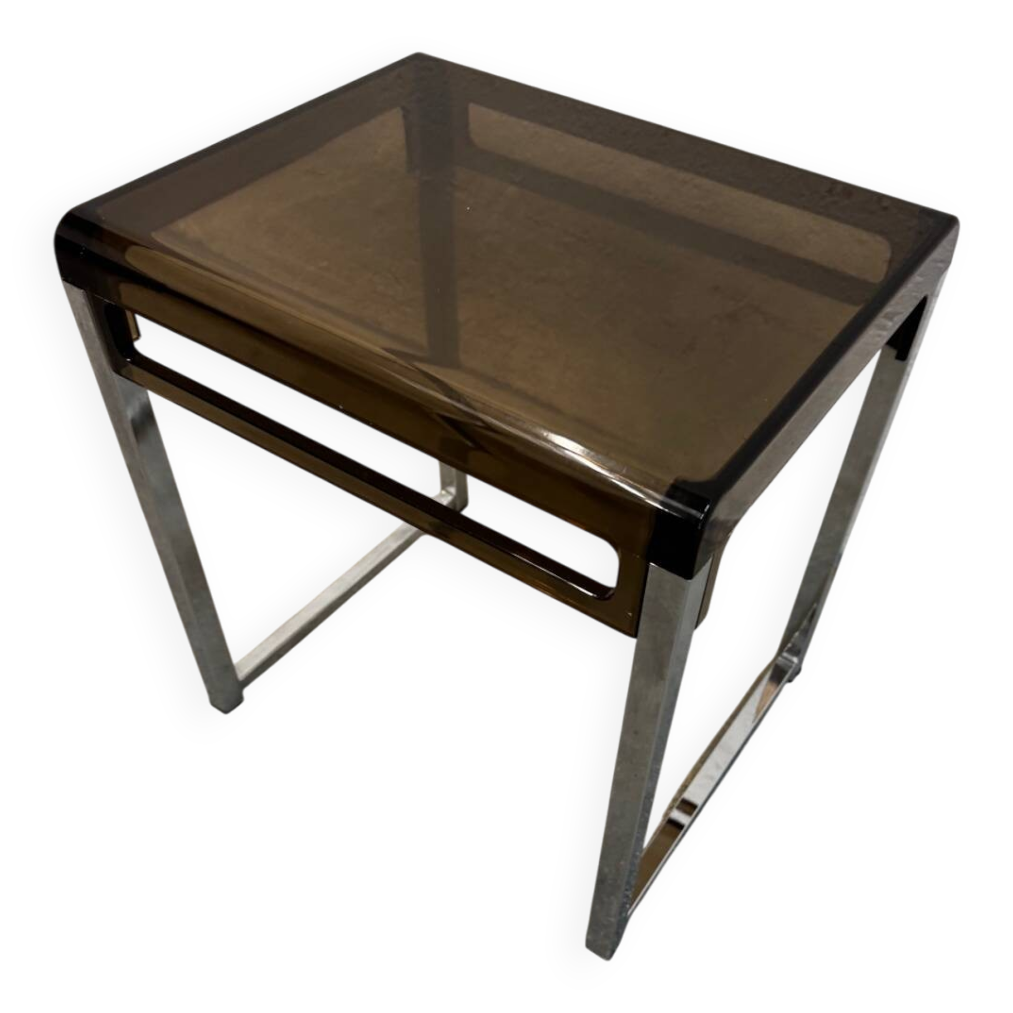 Side table attributed to Marc Berthier, 1970s.
