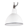 Suspension industrielle en émail de Pologne, couleur blanche, 1960