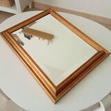 Vintage gold mirror beveled glass 47.5*37.5