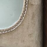 Vintage velvet mirror 31x31