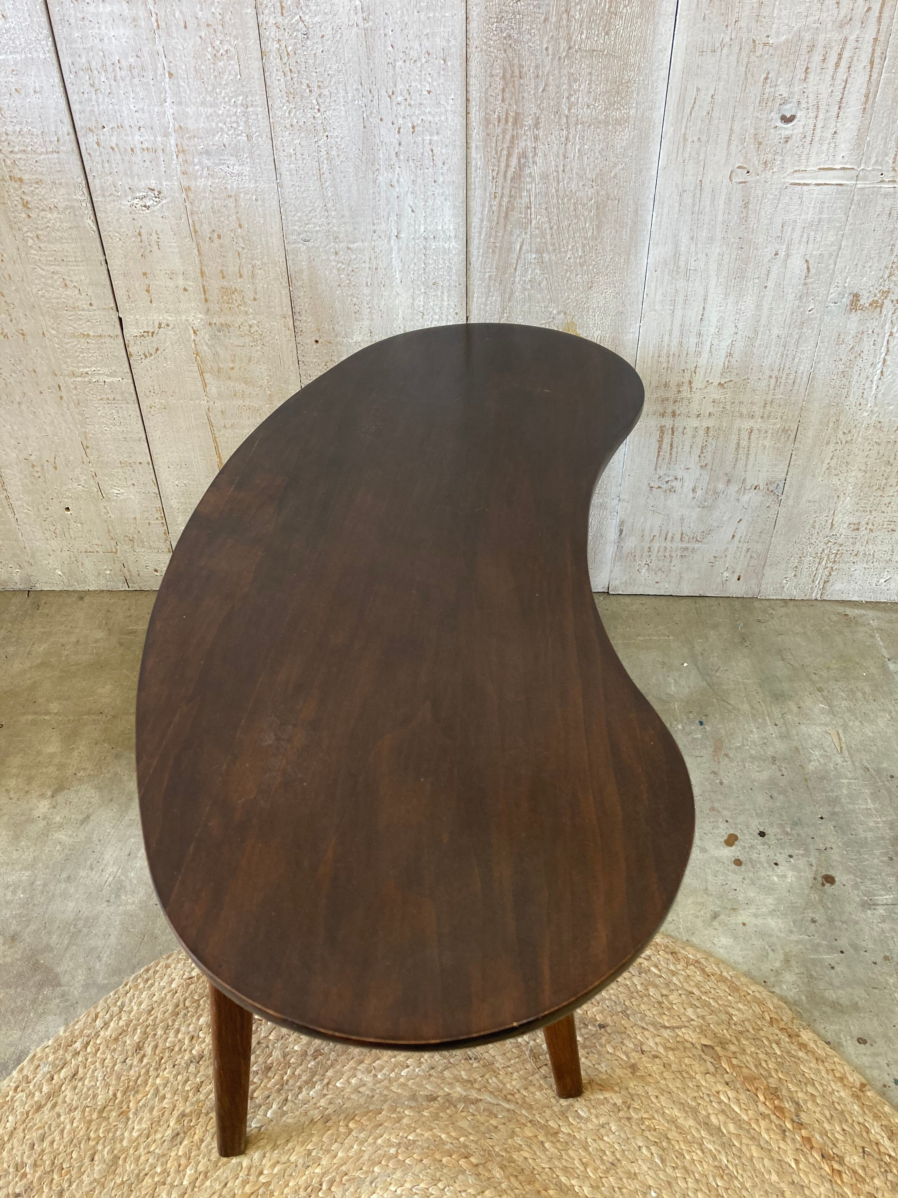 Table basse haricot vintage