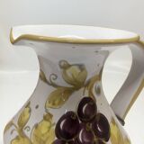 Fratelli Fanciullacci ceramic pitcher with grape decor